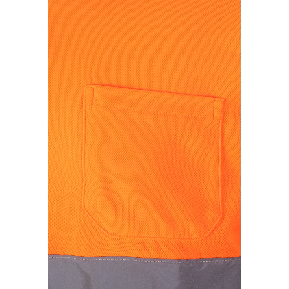 VL PLUTO LARGE. Polo piqué bicolore (150g/m²) à manches longues, en coton (55%) et polyester (45%) 20
