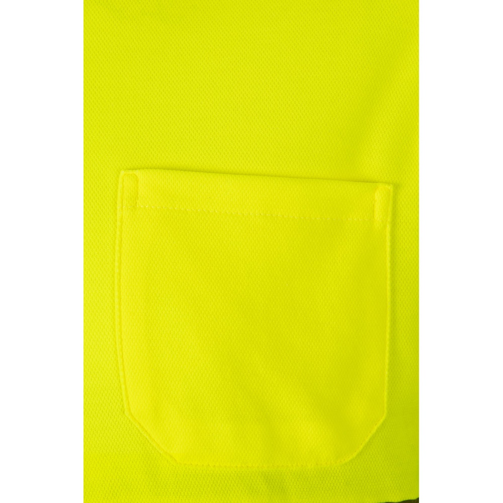 VL PLUTO LARGE. Polo piqué bicolore (150g/m²) à manches longues, en coton (55%) et polyester (45%) 12