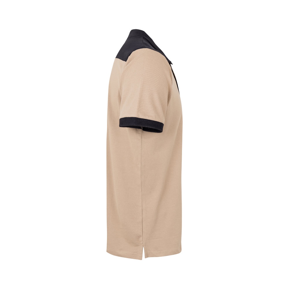 VL VELES. Polo piqué bicolore stretch (200g/m²), manches courtes, en polyester (96%) et élasthanne (4%) 21