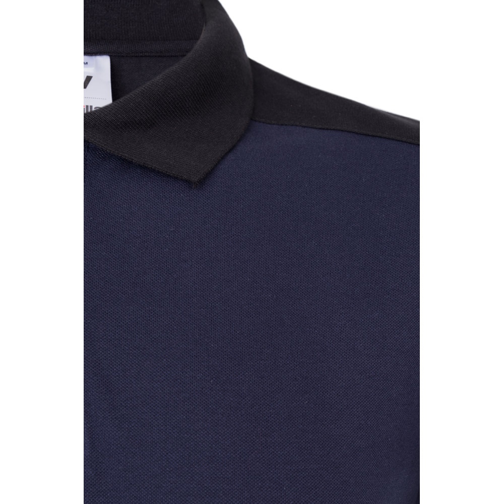 VL VELES. Polo piqué bicolore stretch (200g/m²), manches courtes, en polyester (96%) et élasthanne (4%) 9