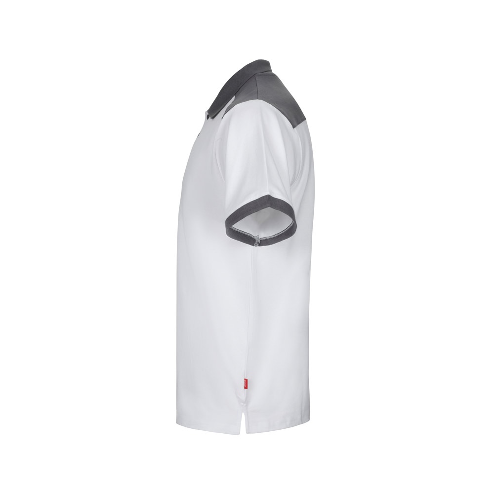 VL VELES. Polo piqué bicolore stretch (200g/m²), manches courtes, en polyester (96%) et élasthanne (4%) 12