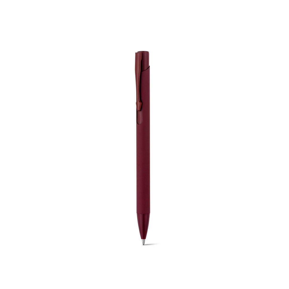 CLINT. Stylo à bille en aluminium recyclé (100% rAL) avec finition en caoutchouc 20