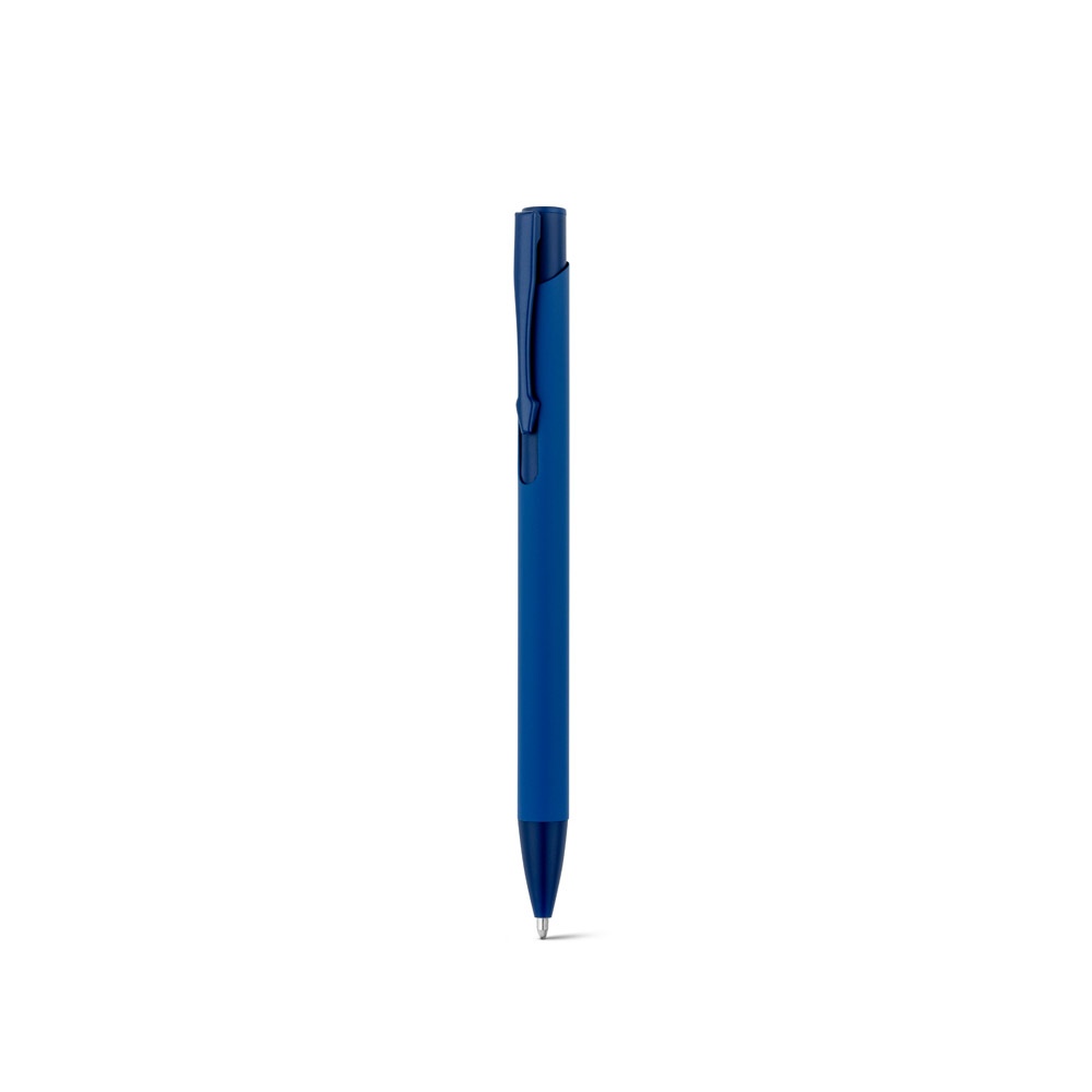 CLINT. Stylo à bille en aluminium recyclé (100% rAL) avec finition en caoutchouc 13