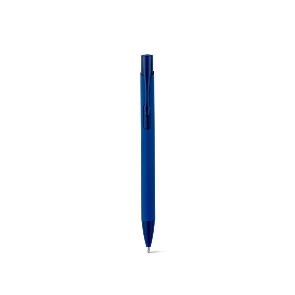 CLINT. Stylo à bille en aluminium recyclé (100% rAL) avec finition en caoutchouc 14