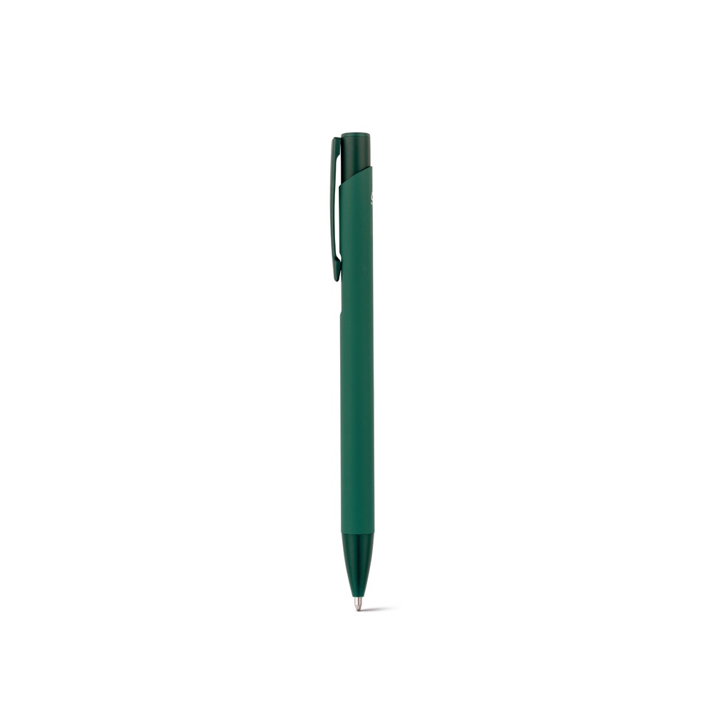 CLINT. Stylo à bille en aluminium recyclé (100% rAL) avec finition en caoutchouc 7