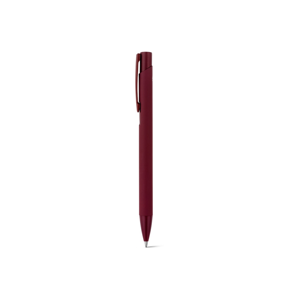 CLINT. Stylo à bille en aluminium recyclé (100% rAL) avec finition en caoutchouc 6