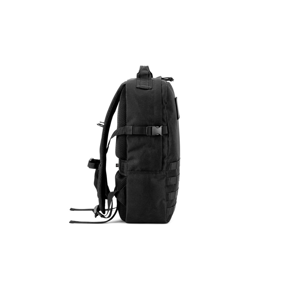 EDINBURGH BPACK. Sac à dos de style militaire en 600D, polyester recyclé haute densité et doublure en polyester recyclé 210D, 17'3' 7