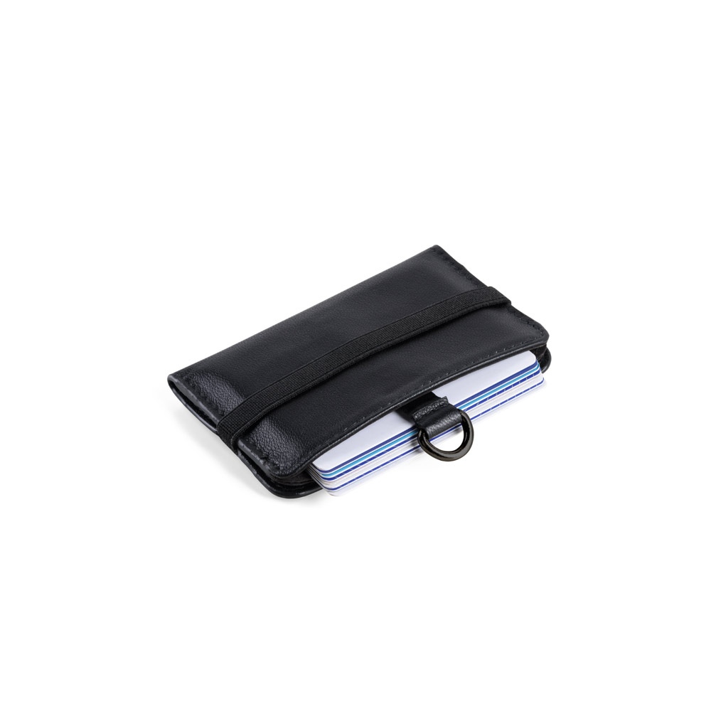 ORVYN. Porte-cartes en cuir avec blocage RFID pour 10 cartes 6
