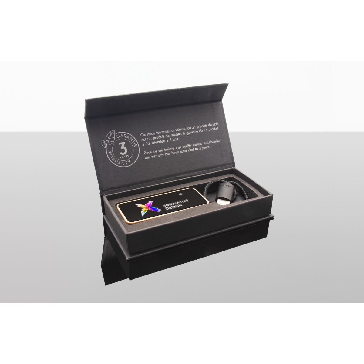 Hub lumineux 8-en-1 en FSC 100% bambou (Import) 4