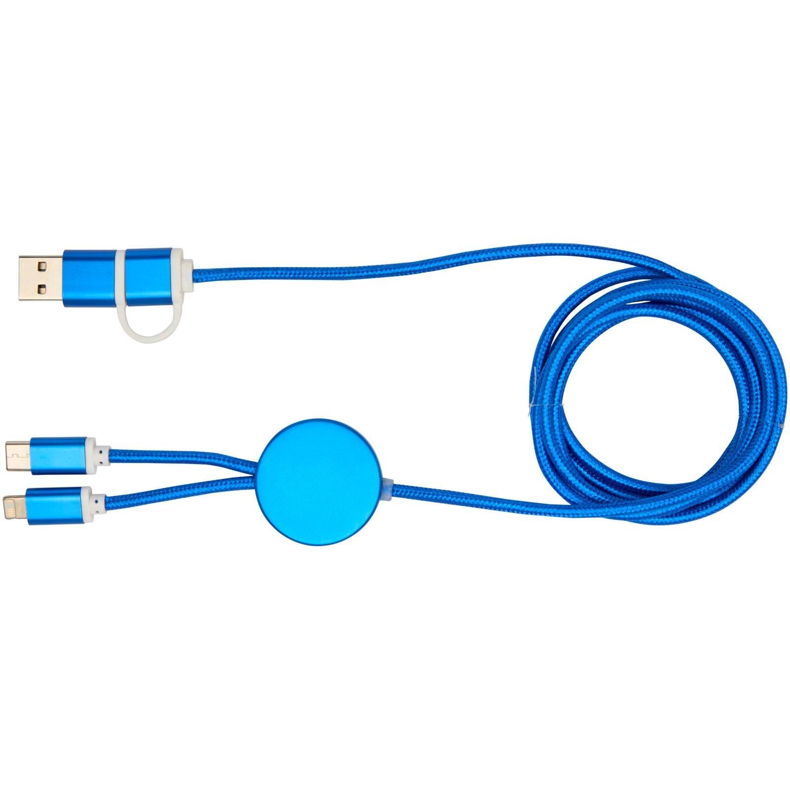 Câble 5 en 1 Alasia en aluminium et plastique recyclés de 150 cm pour la synchronisation des données et la charge rapide de 27 W 8
