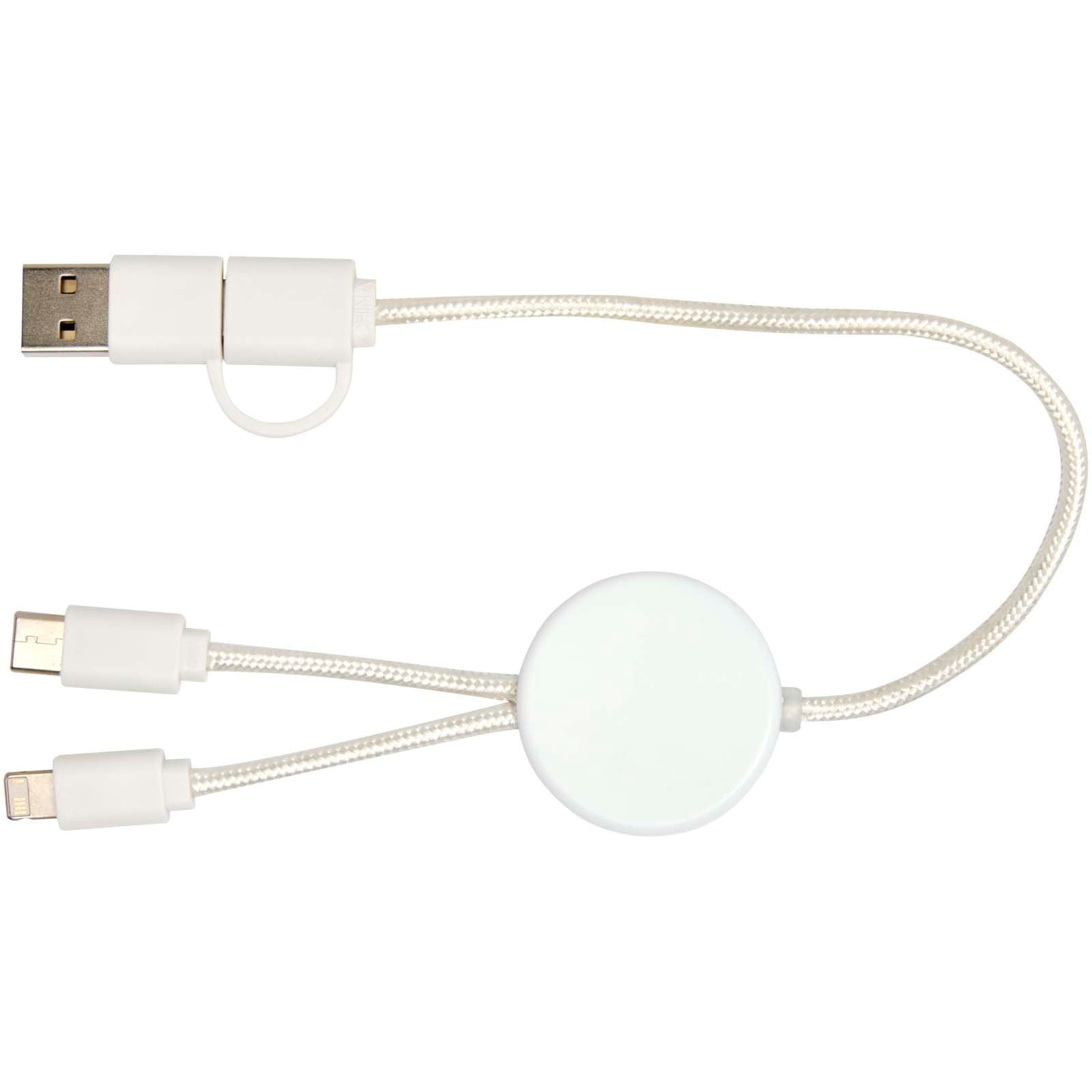 Câble 5 en 1 Citala en plastique recyclé de 30 cm pour la synchronisation des données et la charge rapide de 27 W 21