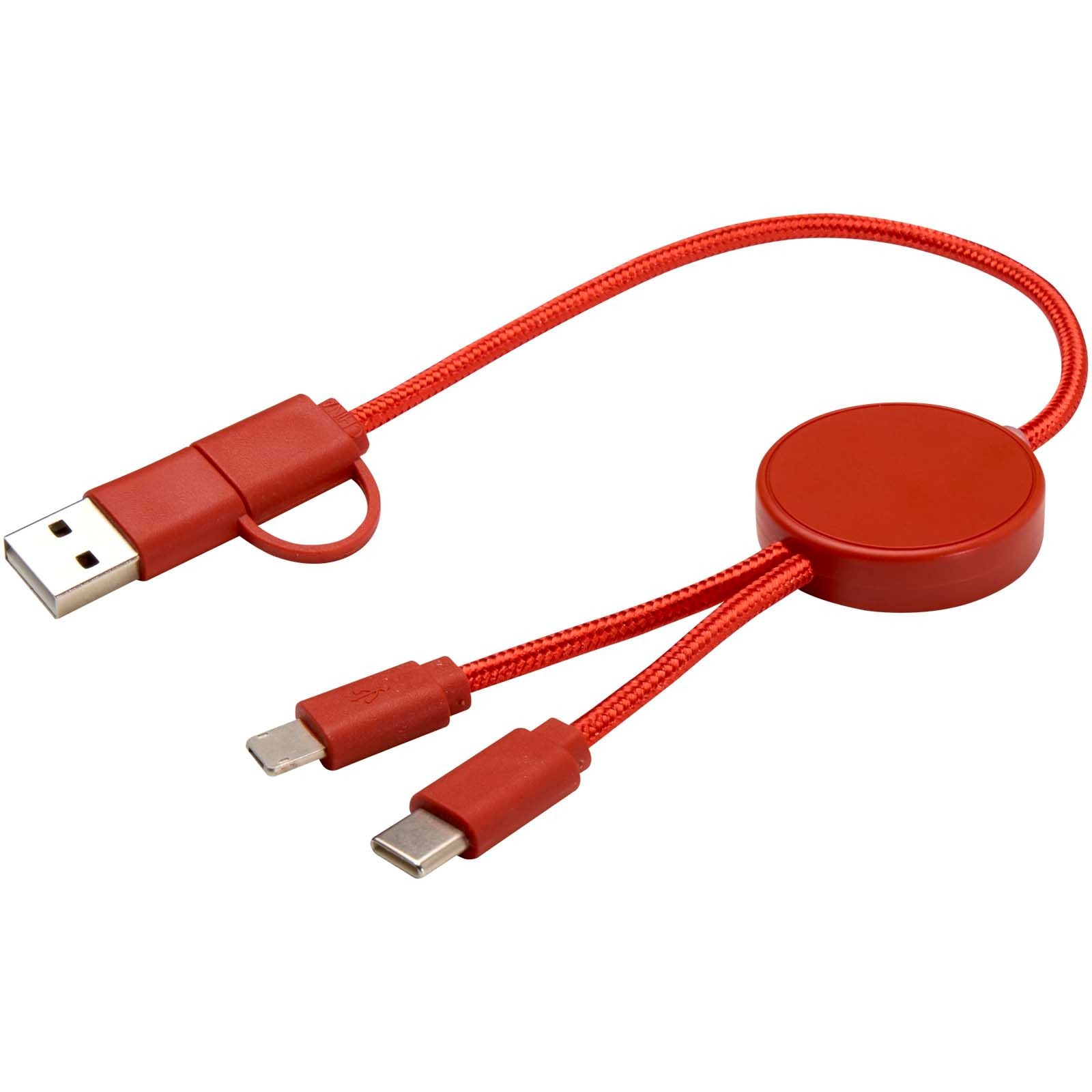 Câble 5 en 1 Citala en plastique recyclé de 30 cm pour la synchronisation des données et la charge rapide de 27 W 23