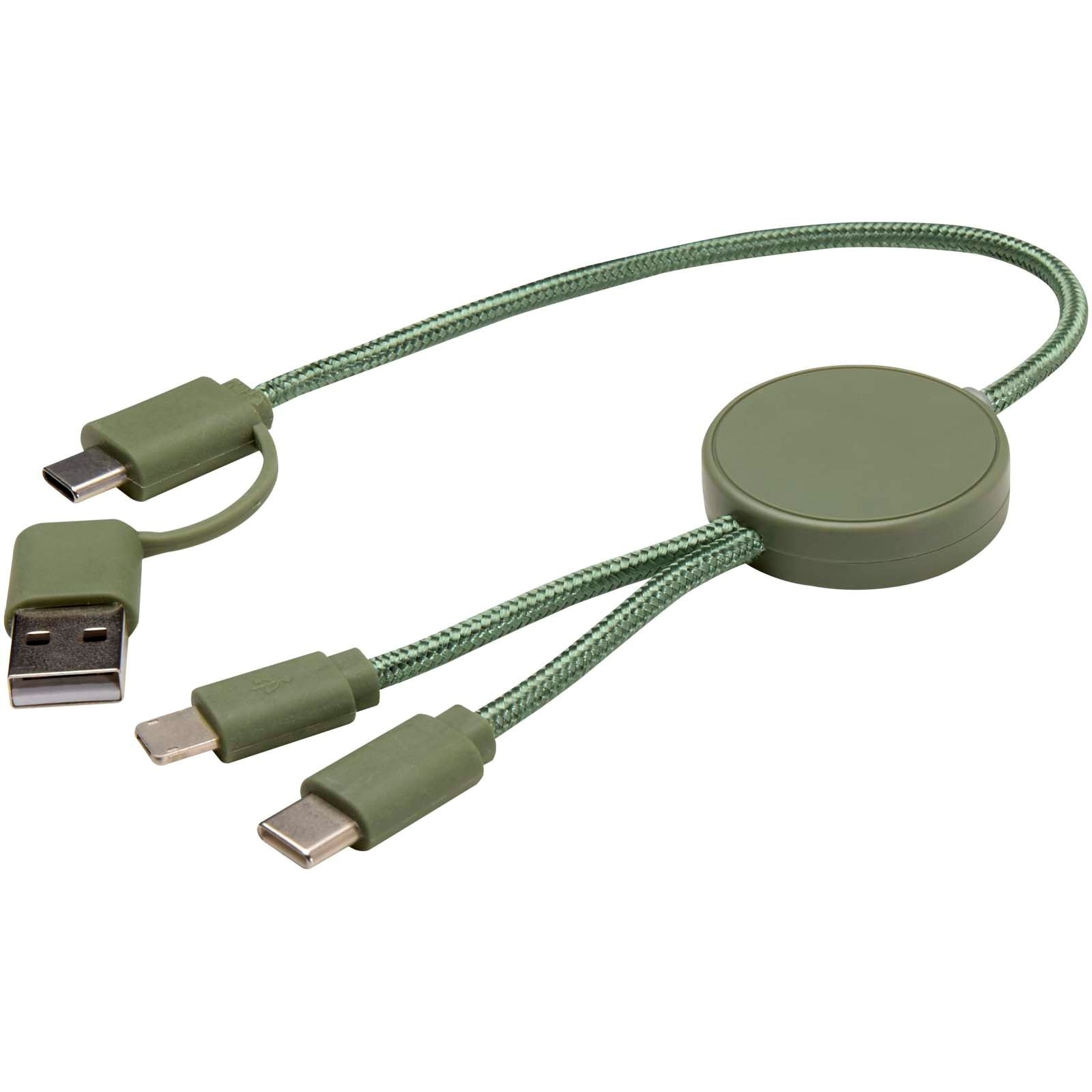 Câble 5 en 1 Citala en plastique recyclé de 30 cm pour la synchronisation des données et la charge rapide de 27 W 29