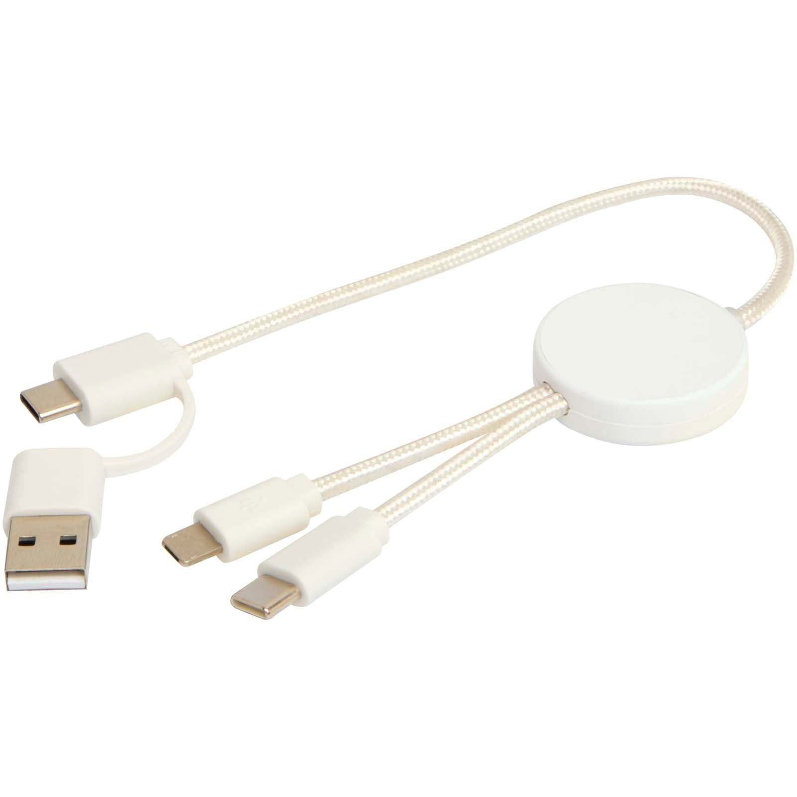 Câble 5 en 1 Citala en plastique recyclé de 30 cm pour la synchronisation des données et la charge rapide de 27 W 31