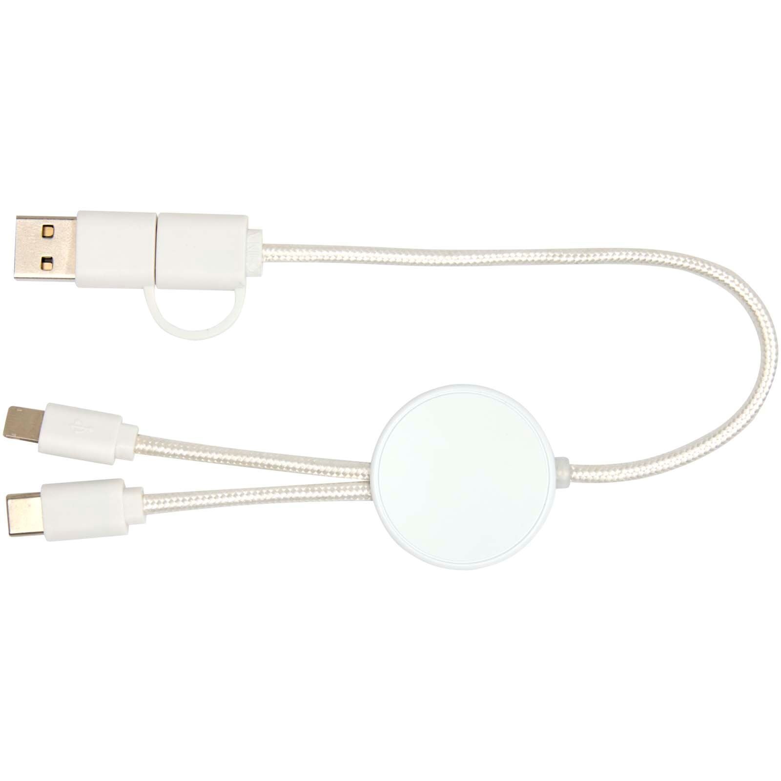 Câble 5 en 1 Citala en plastique recyclé de 30 cm pour la synchronisation des données et la charge rapide de 27 W 11