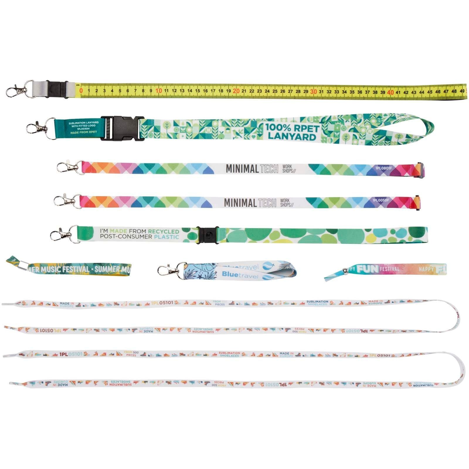 Boîte d'échantillons de lanyards avec impression par sublimation 5