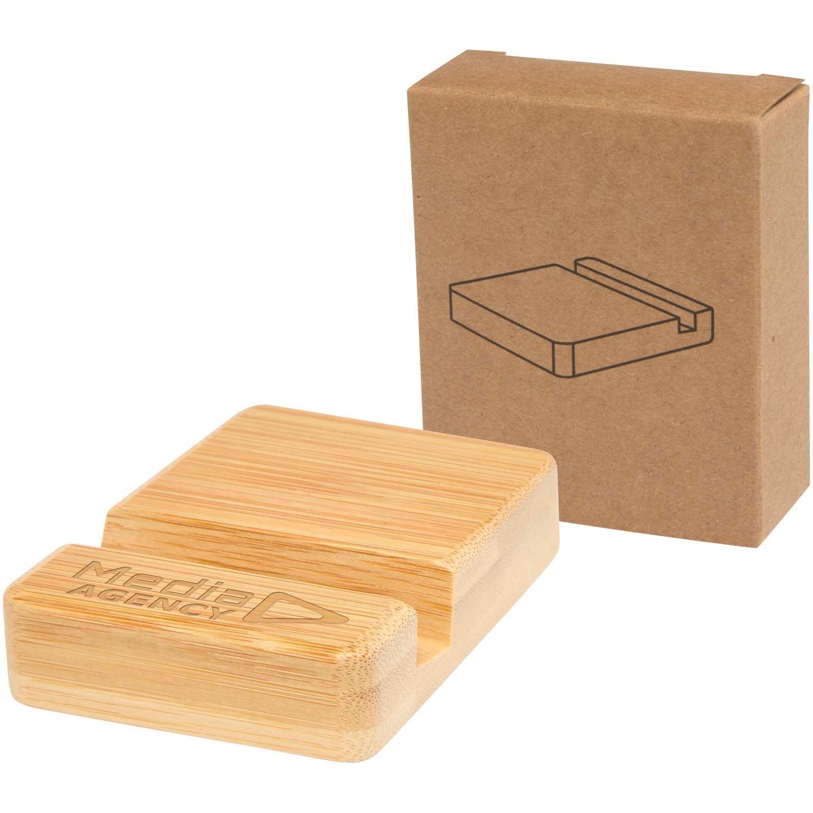 Support téléphone Ebla en bambou 4