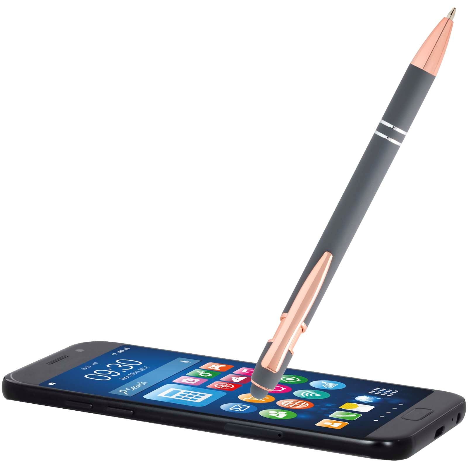 Stylo bille Nanna avec finition or rose (encre bleue) 30