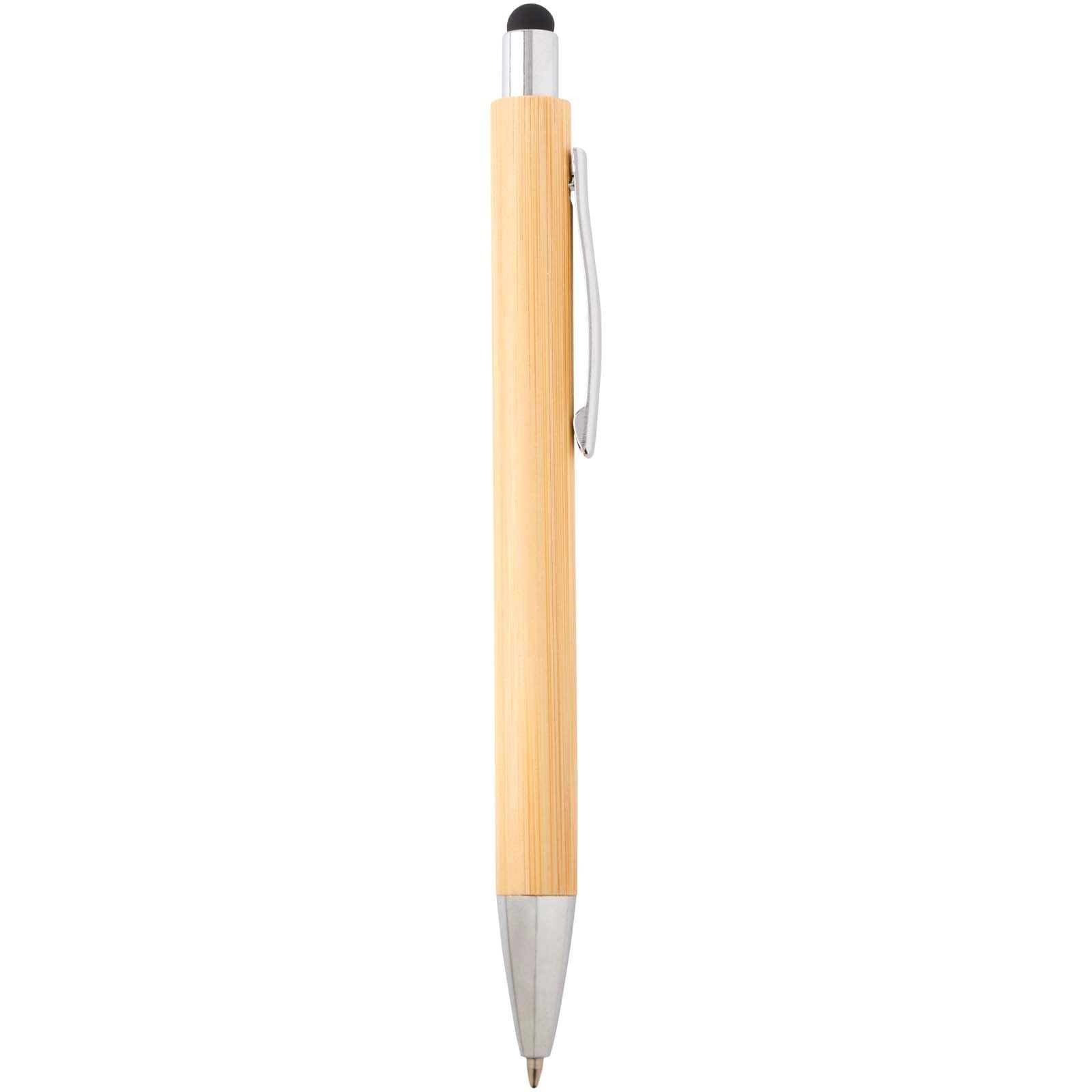 Set stylo bille et porte-mine Oblys en bambou (encre noire) 7
