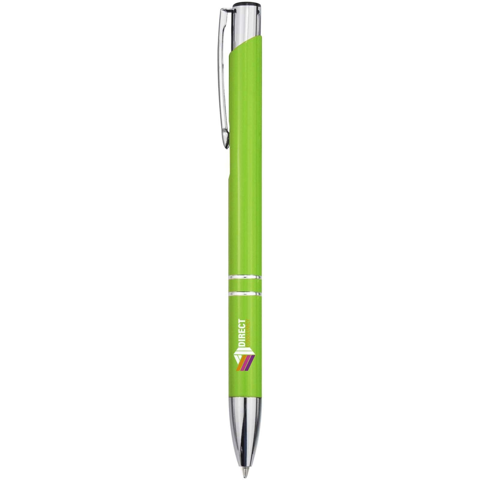 Stylo bille en aluminium recyclé Moneta (encre bleue) 24