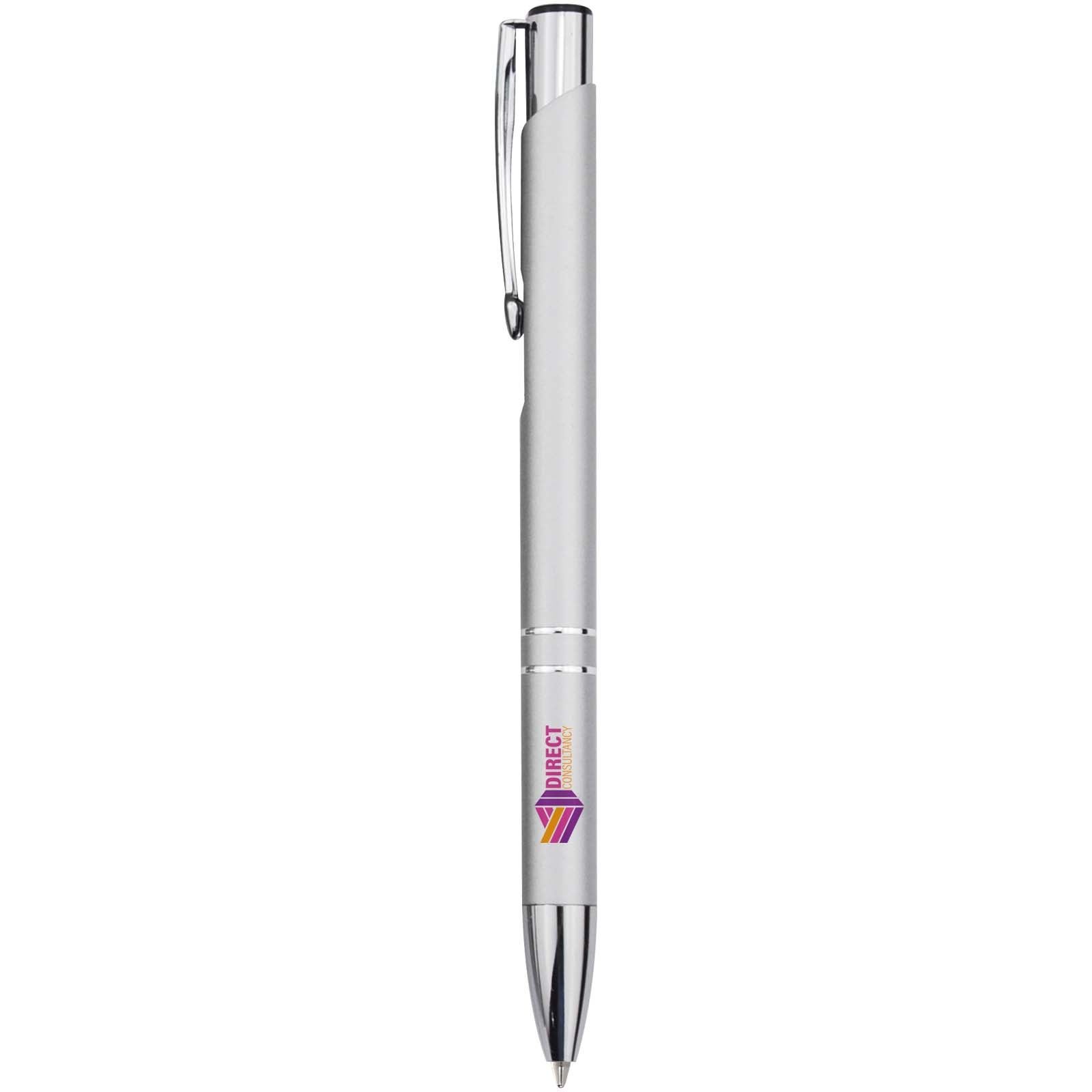 Stylo bille en aluminium recyclé Moneta (encre bleue) 29