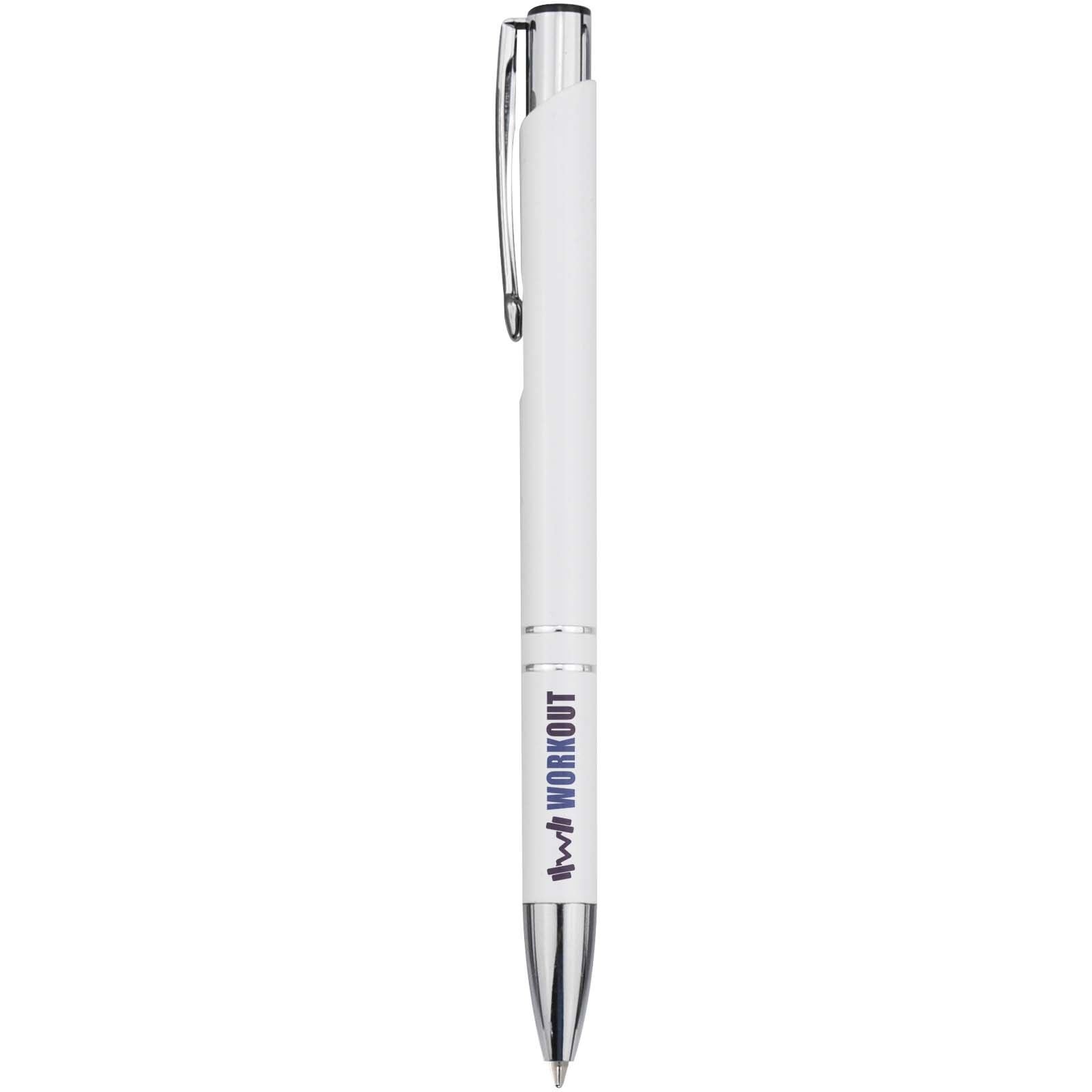 Stylo bille en aluminium recyclé Moneta (encre bleue) 30