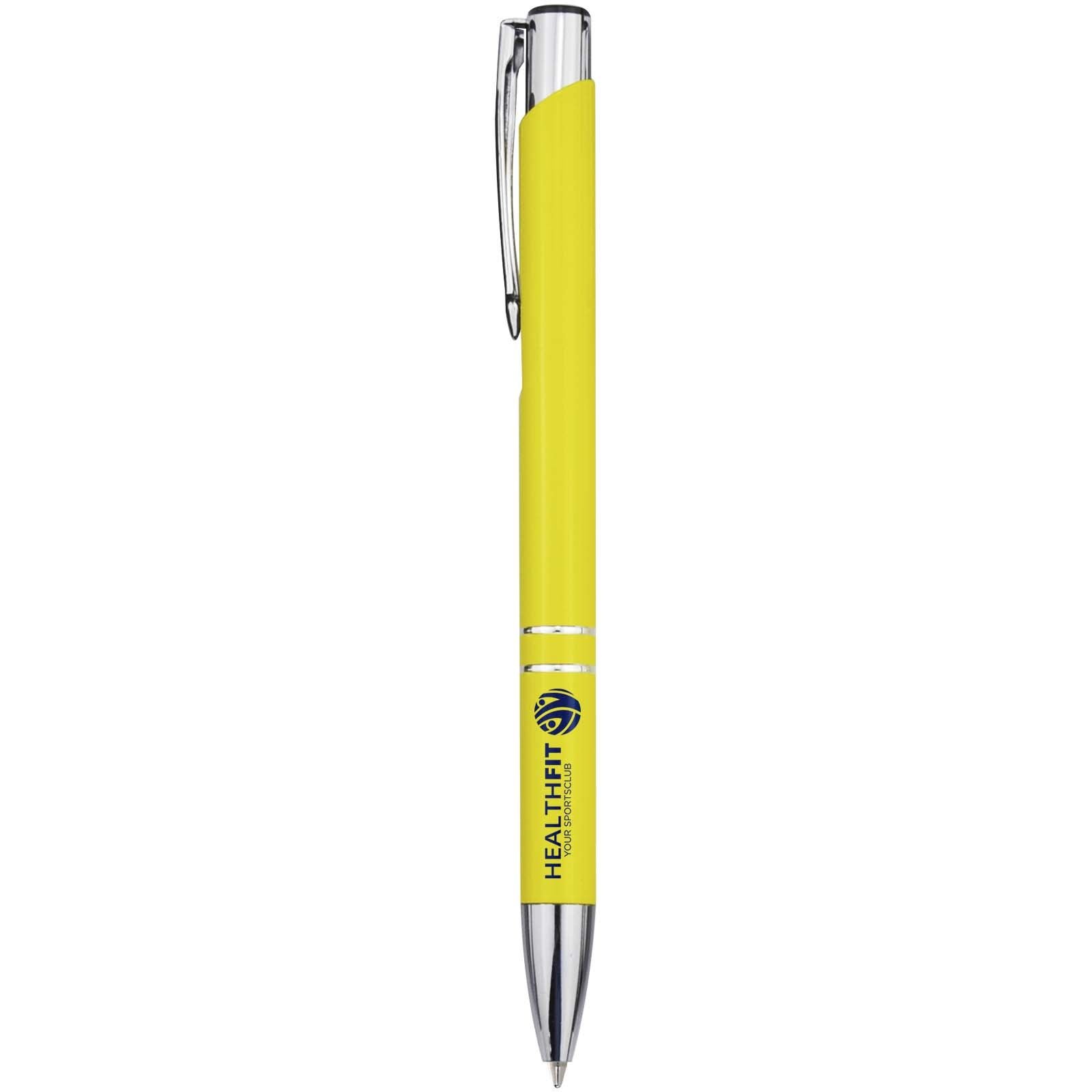 Stylo bille en aluminium recyclé Moneta (encre bleue) 31