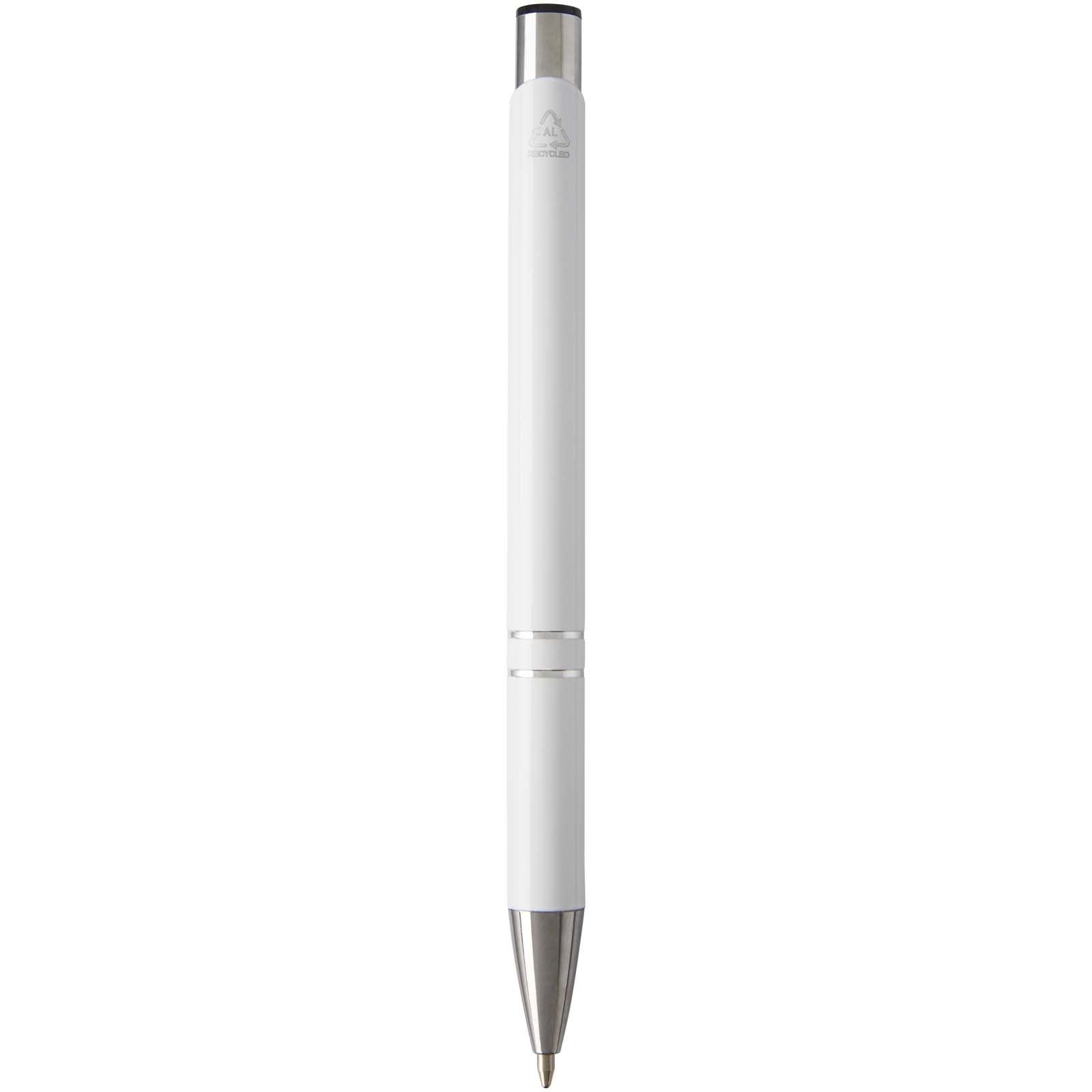 Stylo bille en aluminium recyclé Moneta (encre bleue) 40
