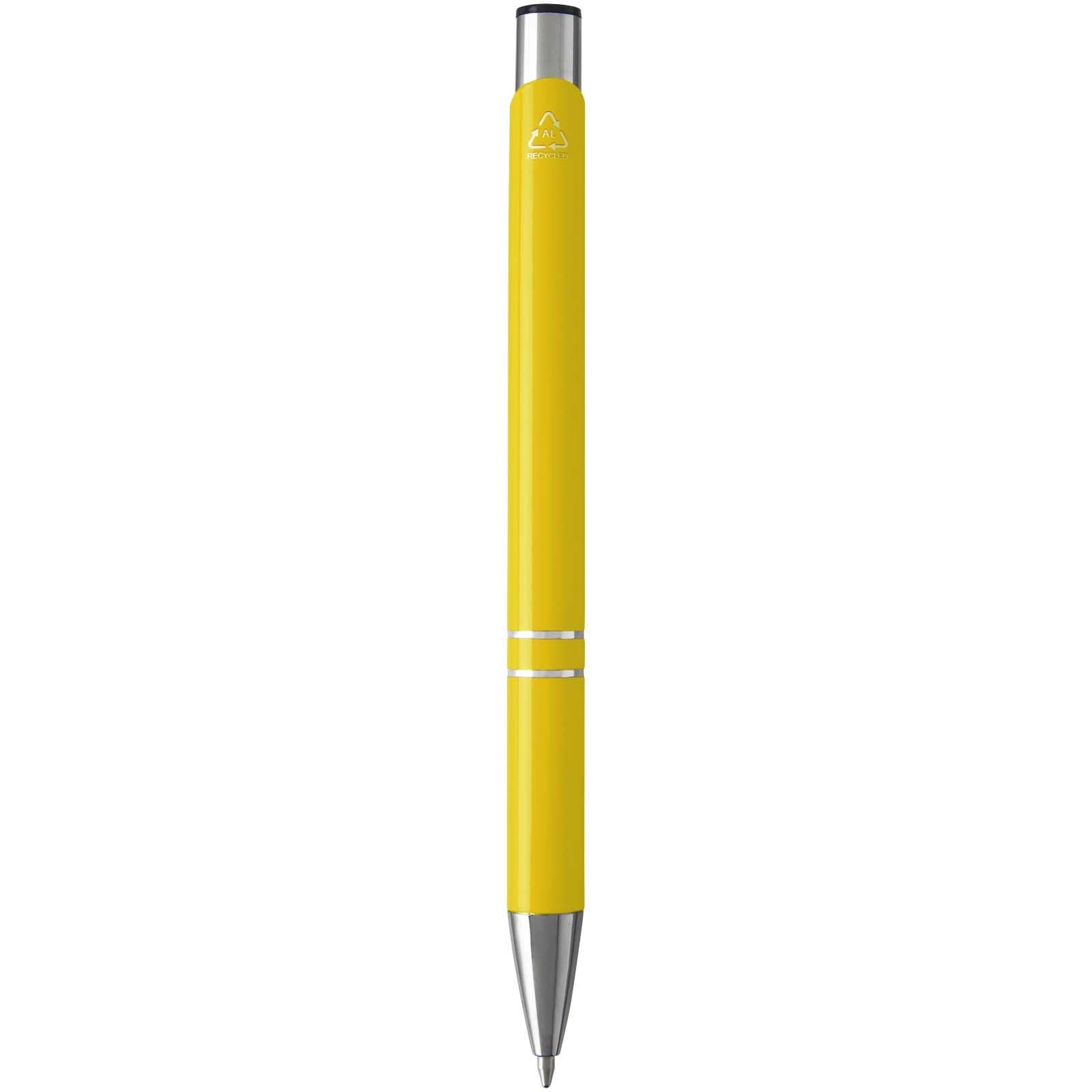 Stylo bille en aluminium recyclé Moneta (encre bleue) 41