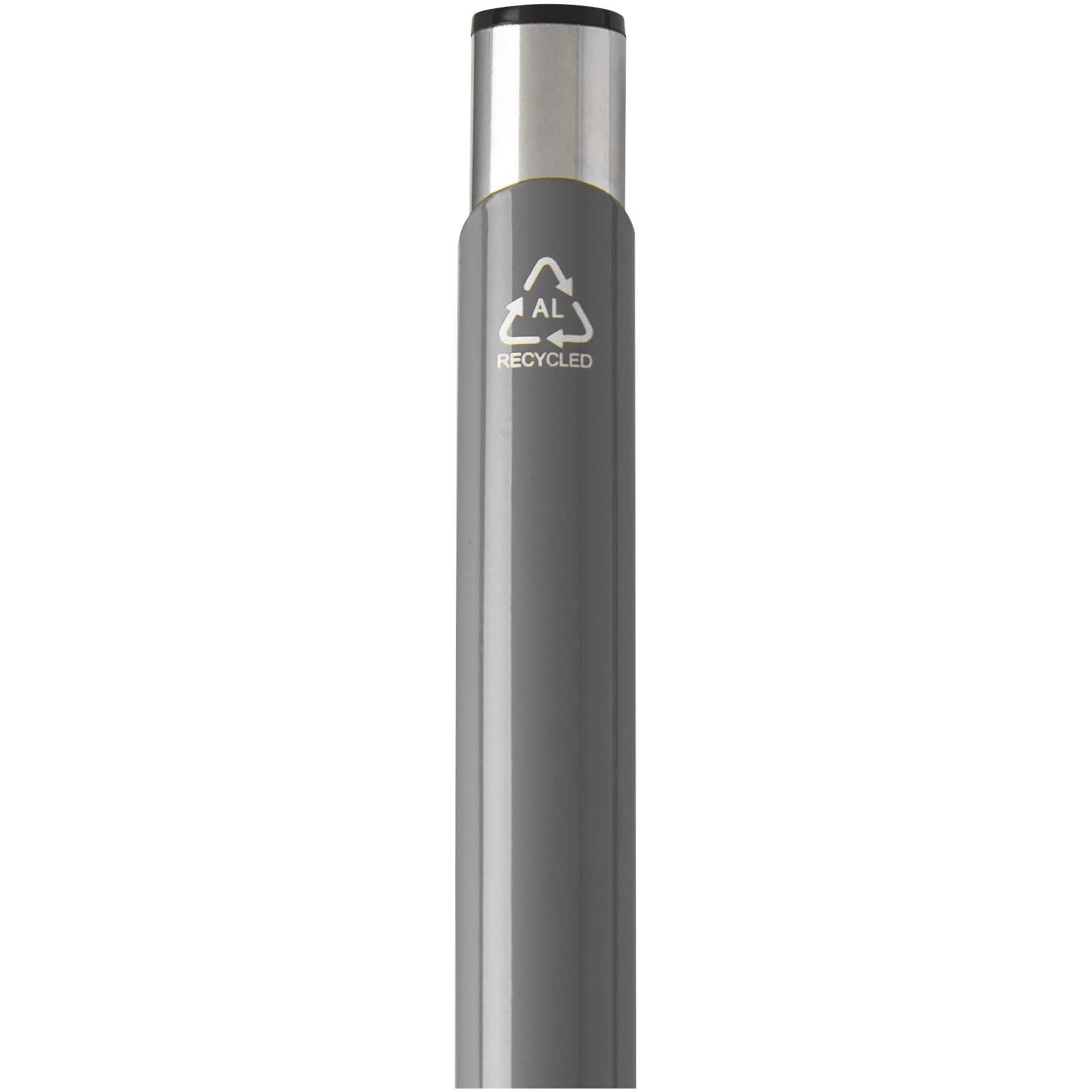 Stylo bille en aluminium recyclé Moneta (encre bleue) 43