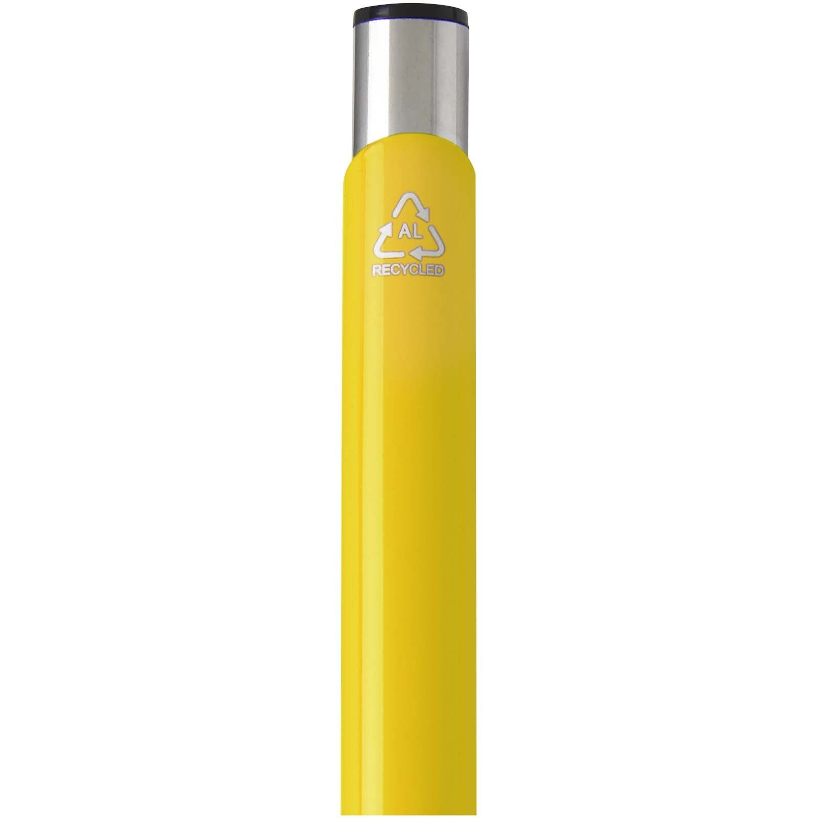 Stylo bille en aluminium recyclé Moneta (encre bleue) 51