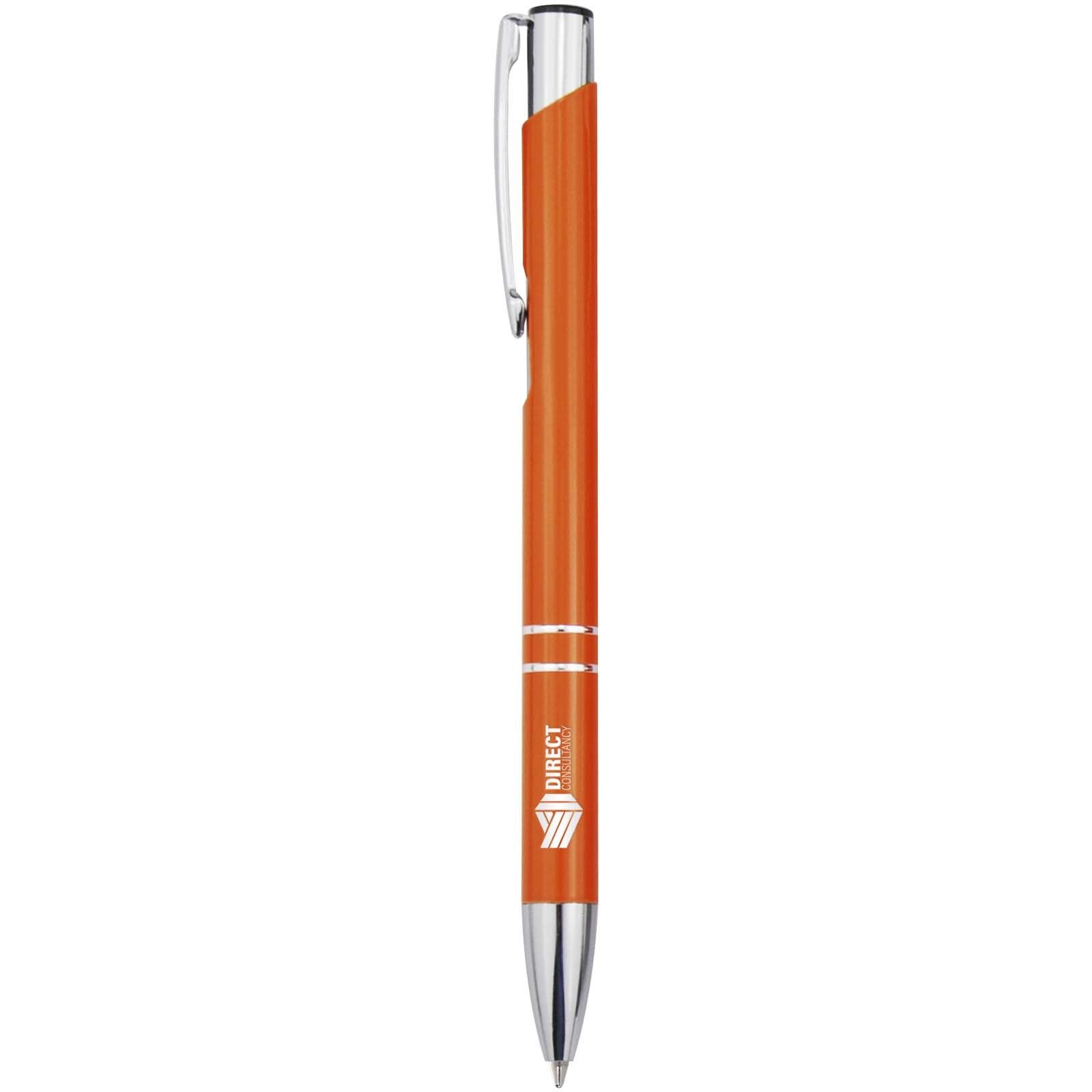 Stylo bille en aluminium recyclé Moneta (encre bleue) 16
