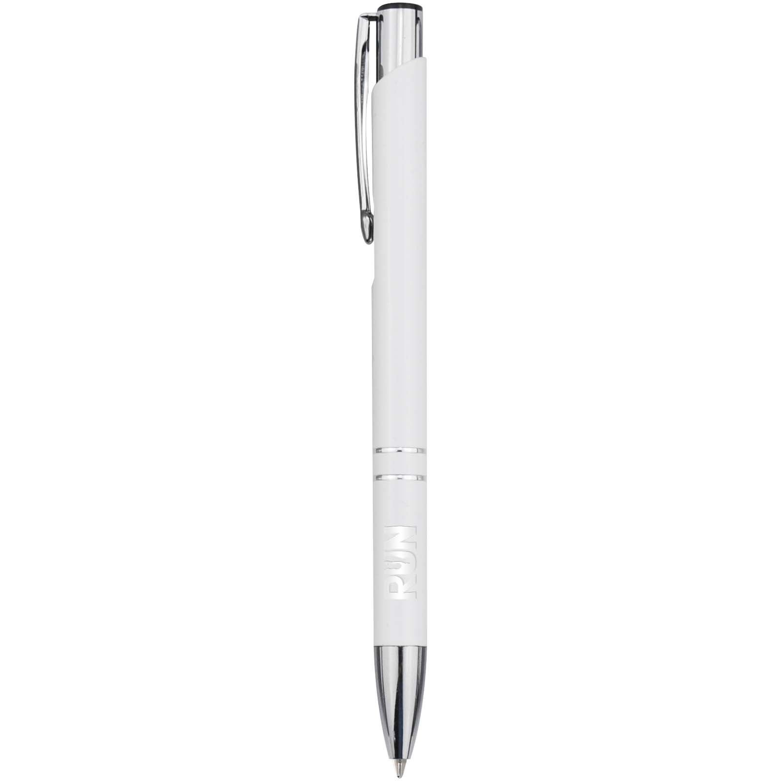 Stylo bille en aluminium recyclé Moneta (encre bleue) 20