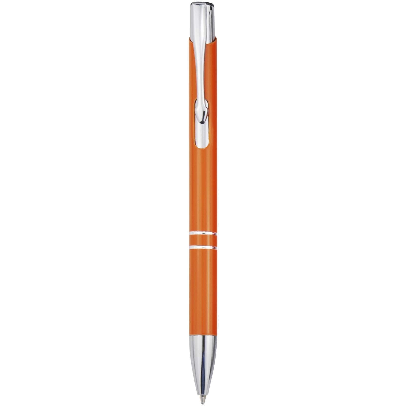 Stylo bille en aluminium recyclé Moneta (encre bleue) 6