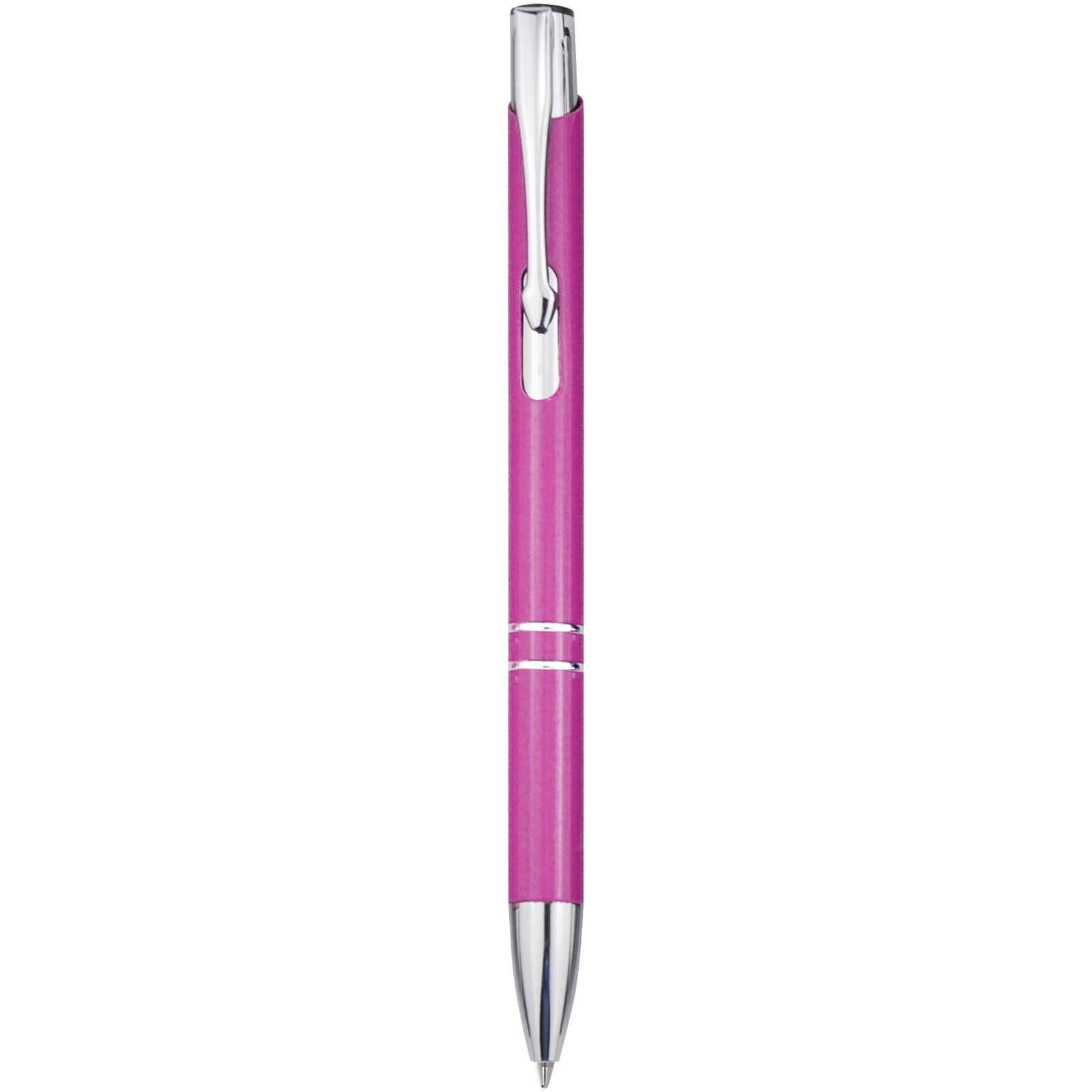 Stylo bille en aluminium recyclé Moneta (encre bleue) 5