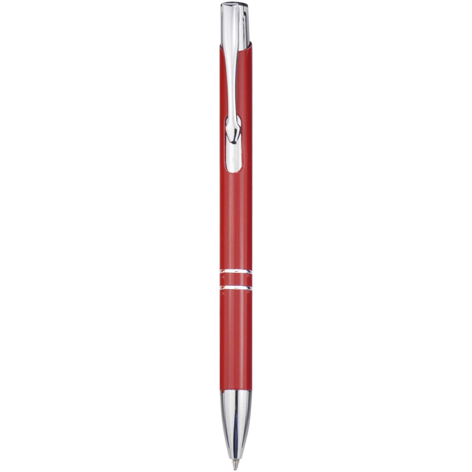Stylo bille en aluminium recyclé Moneta (encre bleue) 7