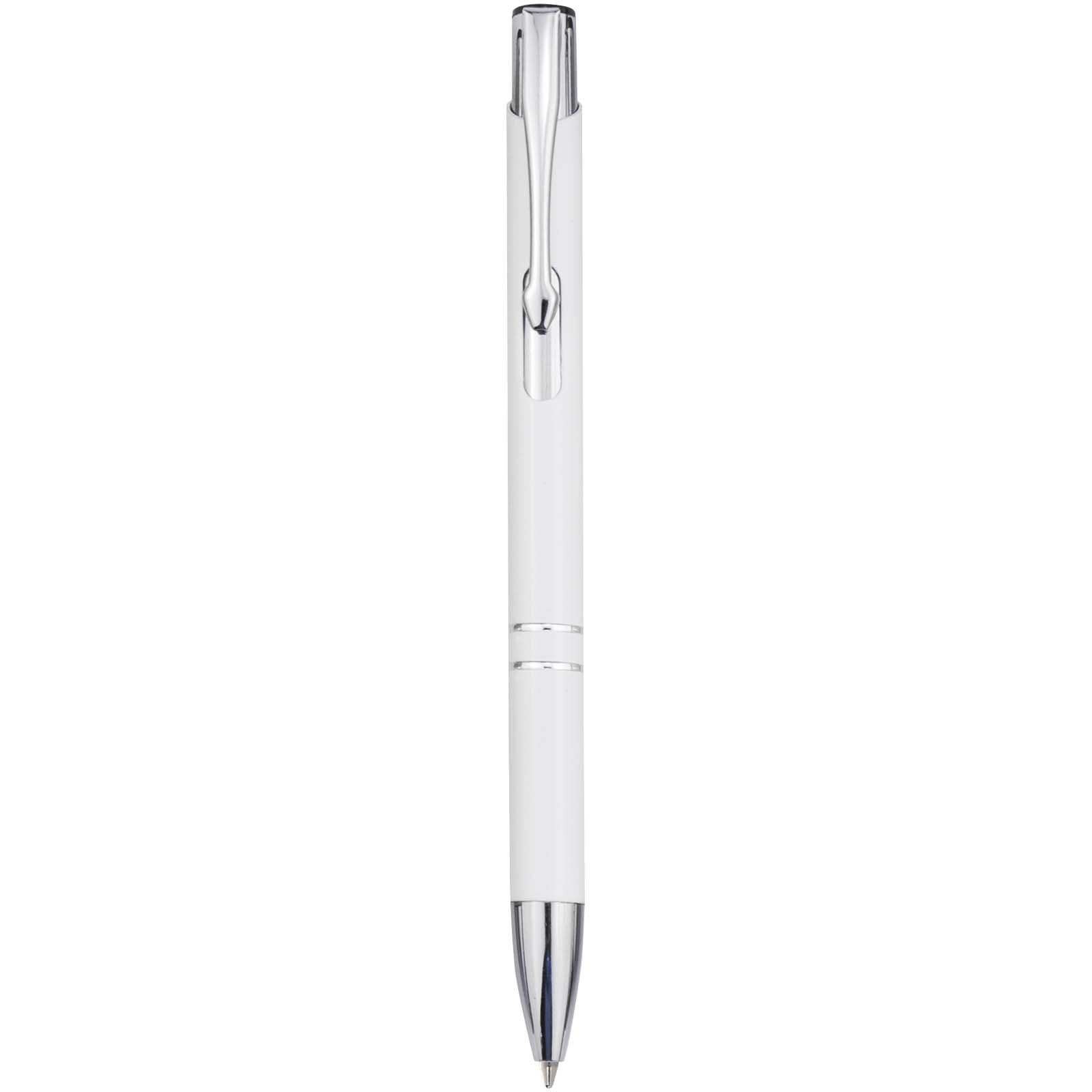 Stylo bille en aluminium recyclé Moneta (encre bleue) 10