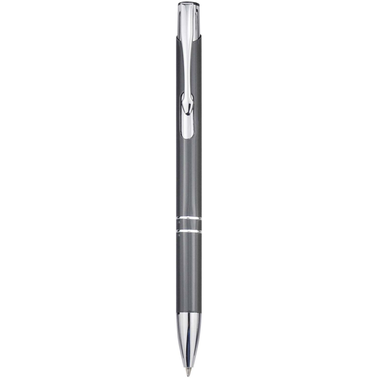 Stylo bille en aluminium recyclé Moneta (encre bleue) 3