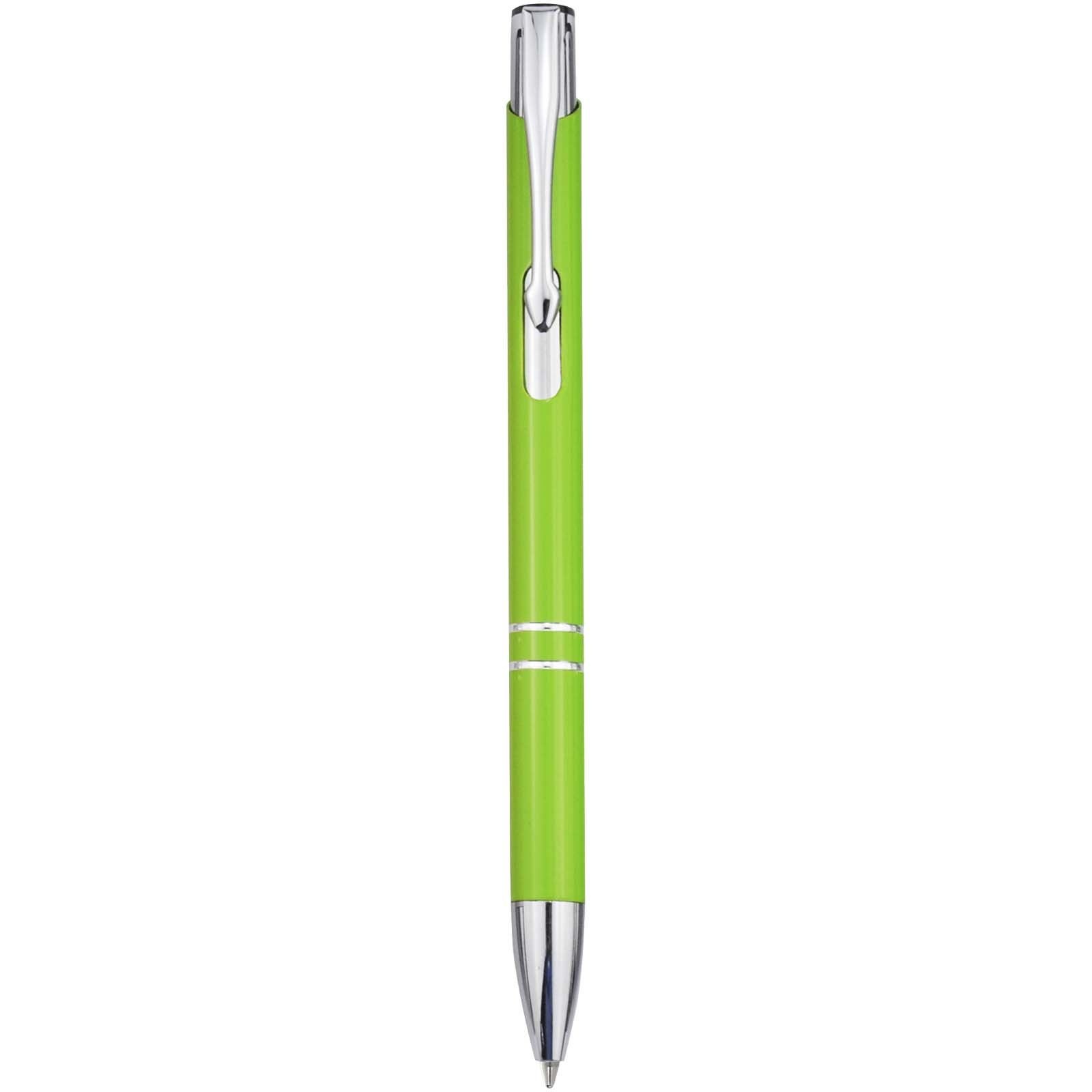 Stylo bille en aluminium recyclé Moneta (encre bleue) 4
