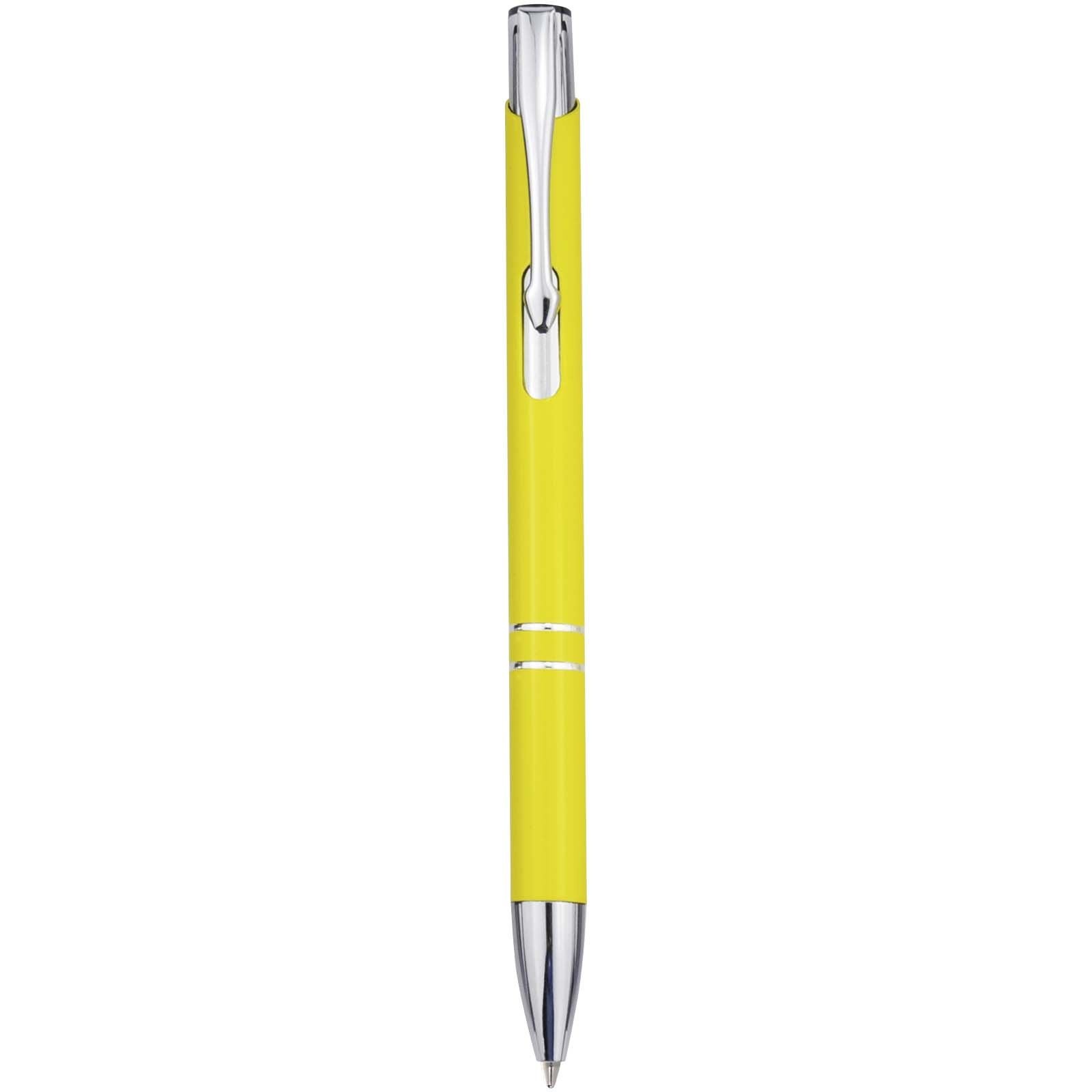 Stylo bille en aluminium recyclé Moneta (encre bleue) 11