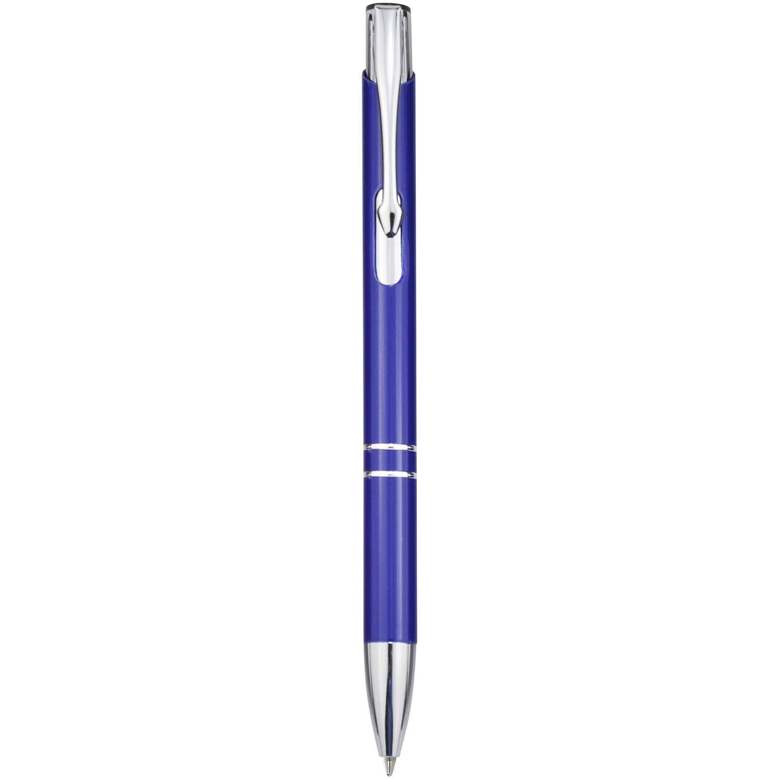 Stylo bille en aluminium recyclé Moneta (encre bleue) 8