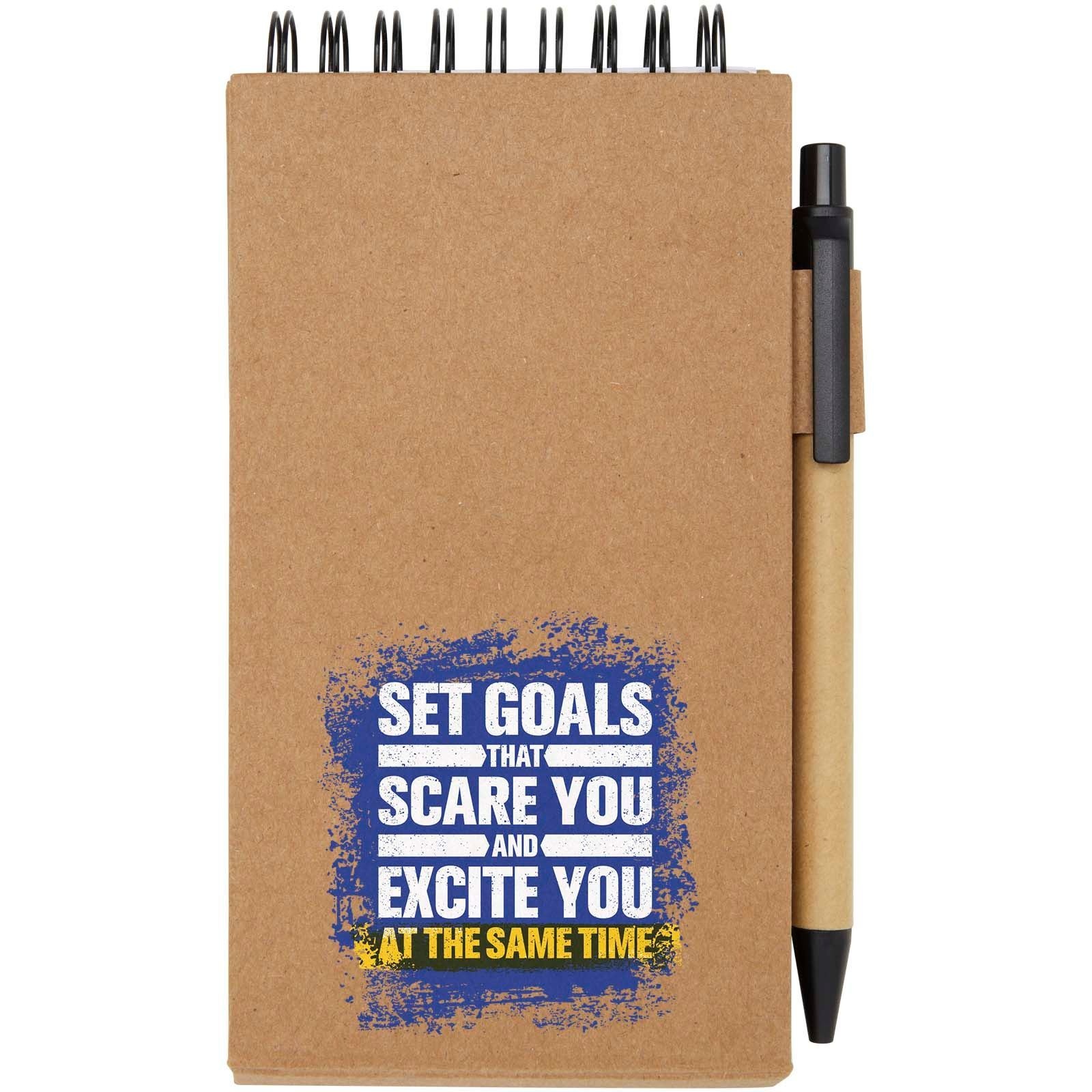 Bloc-notes autocollant avec stylo bille Flipper (encre noire) 4
