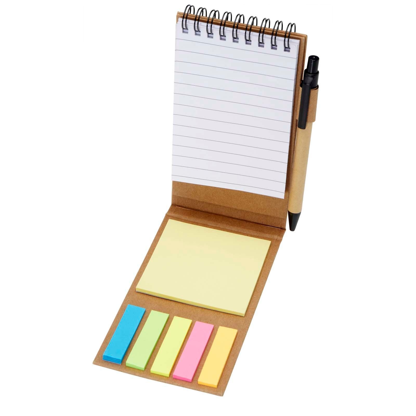 Bloc-notes autocollant avec stylo bille Flipper (encre noire) 6