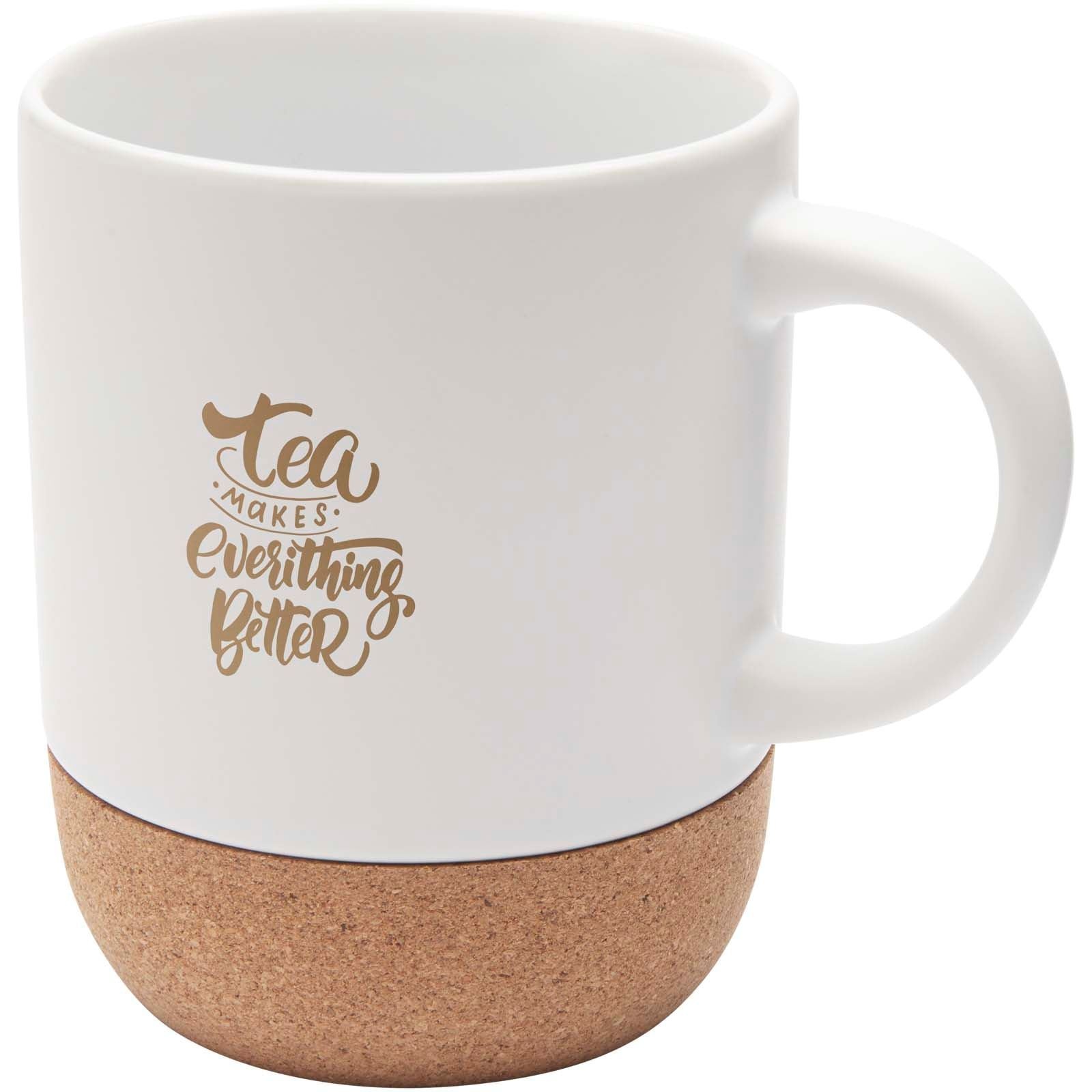 Mug Billie en céramique de 300 ml avec détails en liège et finition matte 13