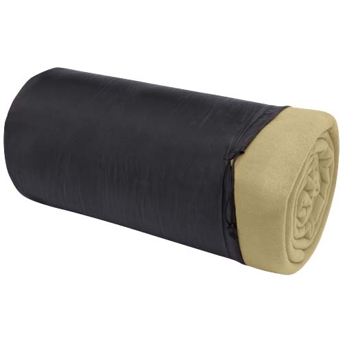 La couverture à carreaux unie Huggy est composée à 100 % de polaire 200 g/m², une matière douce et confortable qui fournit rapidement la chaleur nécessaire et retient la chaleur corporelle.