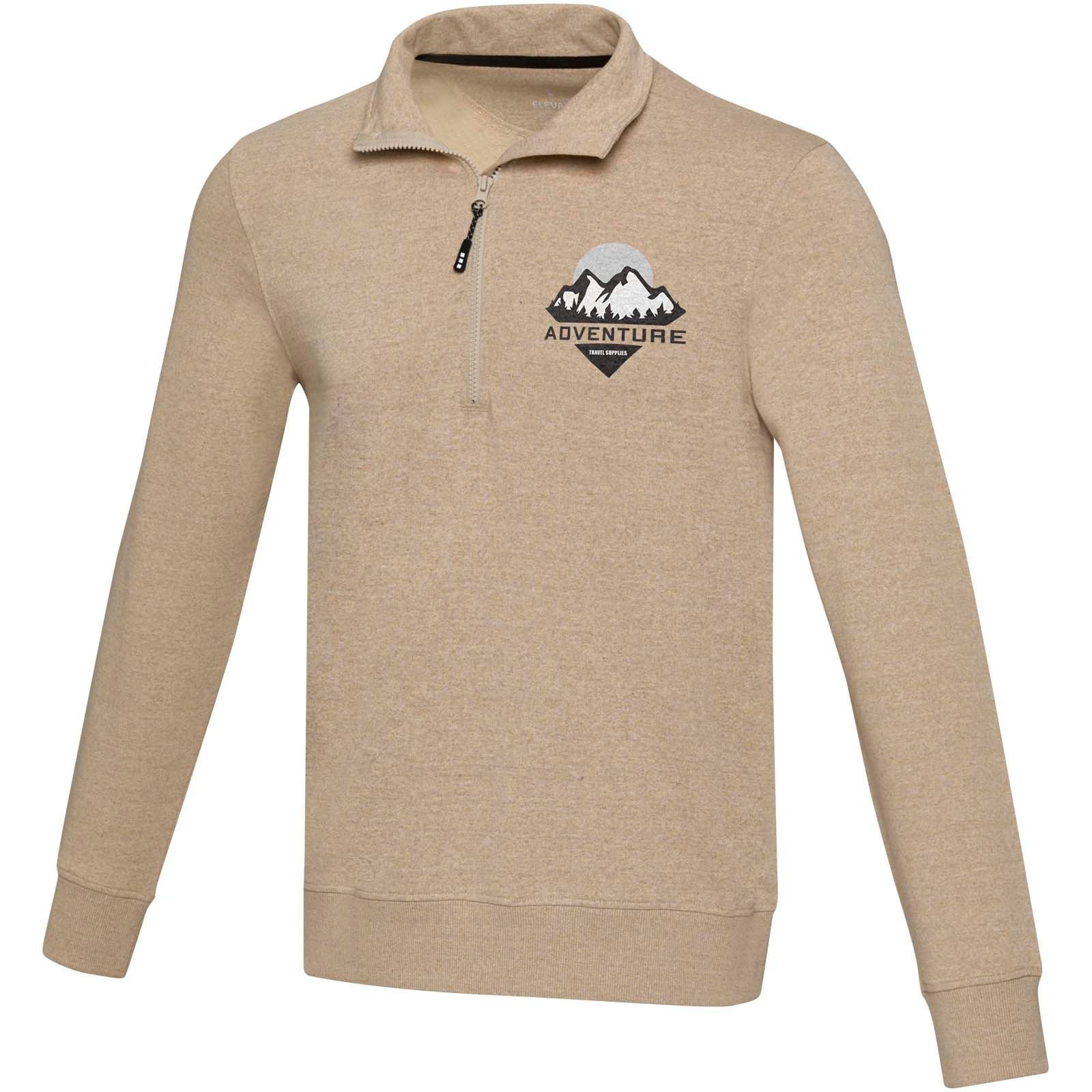 Sweater unisexe Aware™ recyclé à fermeture quart de zip 10