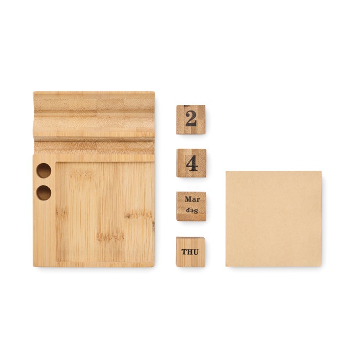 Calendrier de bureau en bambou - BOOTOP 4