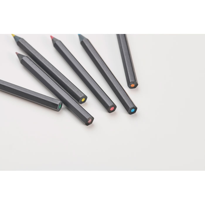 6 crayons de couleur - NEGRO 4