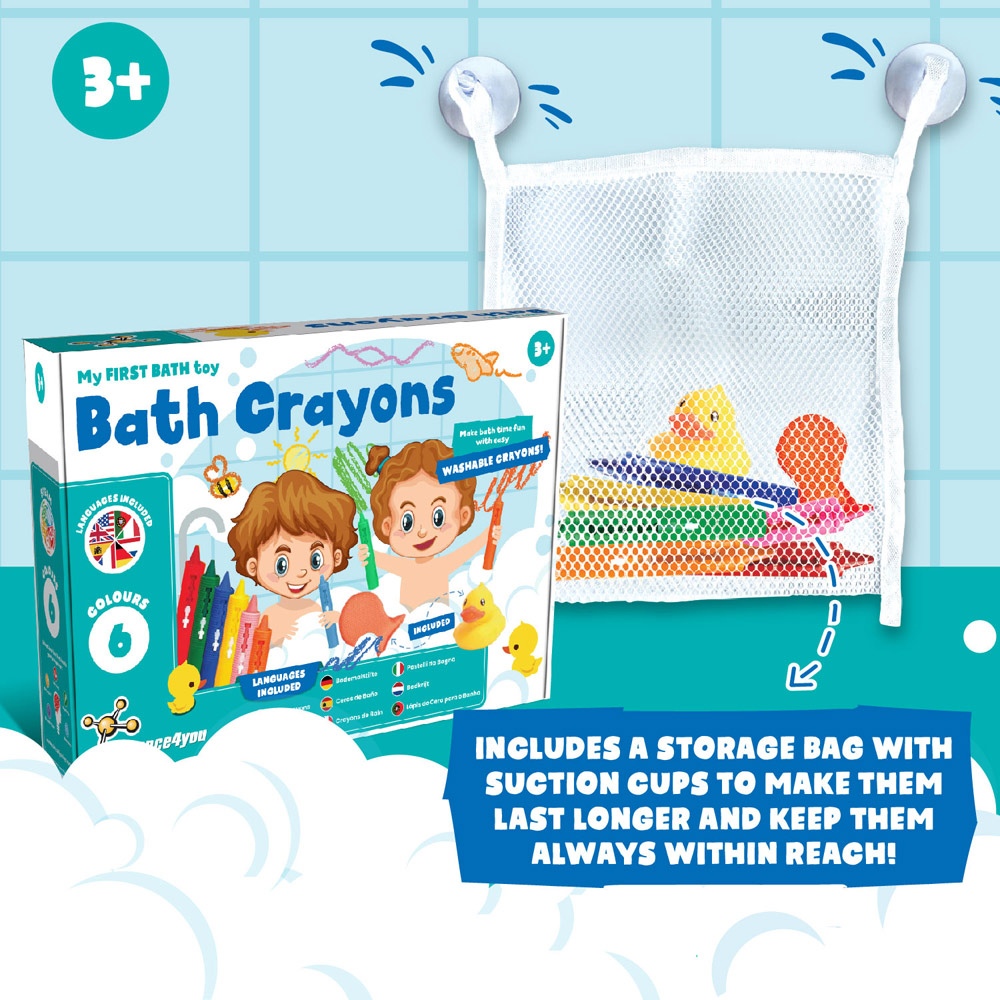 BATH CRAYONS. Jouets éducatifs pour enfants 4