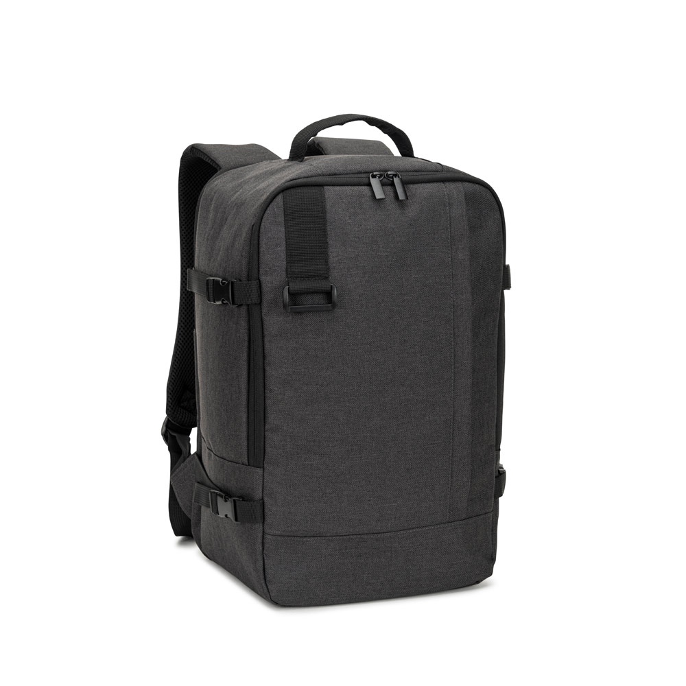 CIES. Sac à dos conçu pour répondre aux dimensions exigées par les compagnies aériennes en polyester recyclé haute densité 600D 2